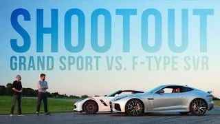 The Chevrolet Corvette Grand Sport takes on the Jaguar F-Type SVR