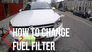 DIY How To Change Fuel Filter in TDI VW Touareg / Porsche Cayenne