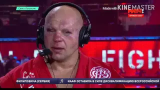 Федор Емельяненко, после боя с Фабио Мальдонадо.