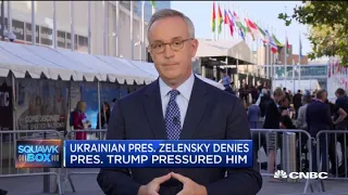 Ukrainian President Zelensky denies President Trump pressured him