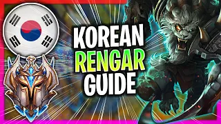 WHEN A KOREAN CHALLENGER PLAYS RENGAR JUNGLE! | CHALLENGER RENGAR GUIDE