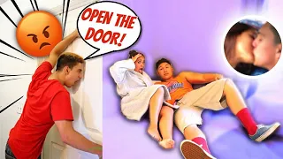 CHEATING WITH THE DOOR LOCKED PRANK ON BOYFRIEND!! **with his bestfriend**