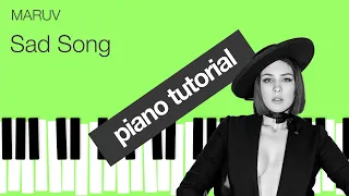 Piano Tutorial Maruv - Sad Song by iCreative