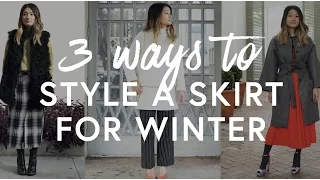 3 Ways To Style A Skirt For Winter | The Zoe Report By Rachel Zoe