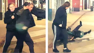 GYPSY TRAVELLER GIRL GOES BARE KNUCKLE ON HARD MAN ( PART 2 )