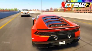 THE CREW 2 ШАШКИ - LAMBORGHINI HURACAN В ПОТОКЕ! РАЗОГНАЛ ДО 350 км/ч!