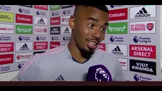 ✅🔥 Gabriel Jesus Interview Arsenal vs Leicester City 4-2 🔥