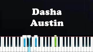 Dasha - Austin (Piano Tutorial)