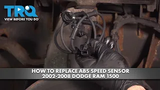 How to Replace Front ABS Speed Sensor 2002-2008 Dodge Ram 1500