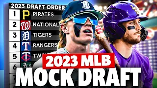 2023 MLB Draft Mock Draft | Dylan Crews or Paul Skenes #1?