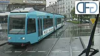 Führerstandsmitfahrt Linie 14 durch Frankfurt 1996 (Straßenbahn von Neu Isenburg bis Bornheim)