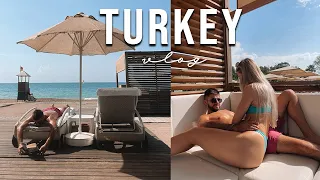 Turkey Holiday Vlog 🏝 Beach Day, Cocktails, Relaxing & the BEST Waterpark ✨ Travel vlog part 3