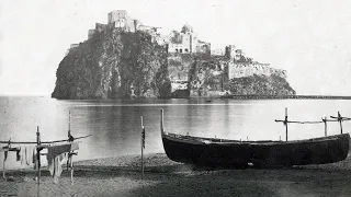 Aragonese Castle [Fortified Island / Castle ROCK] Bay of Naples, Ischia, Italy. RARE IMAGES + Hiero