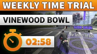 GTA 5 Time Trial This Week Vinewood Bowl | GTA ONLINE WEEKLY TIME TRIAL VINEWOOD BOWL (02:58)