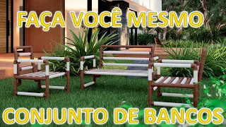 Faça você mesmo Bancos para jardim | PVC FURNITURE