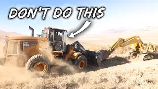 This Runaway Excavator Almost KILLED ME! - Don't Try This At Home