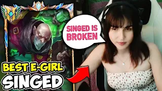 I coached a GRANDMASTER E-Girl on Singed and you won't believe the results