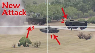 Ukrainian Forces break through Russian Convoy, Obliterating Russian tanks - Arma 3