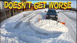 Testing Sno Powers F-12 snow pusher for trucks.