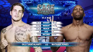 CAGE 43: Olli Santalahti vs Nathan Jones Full Fight MMA