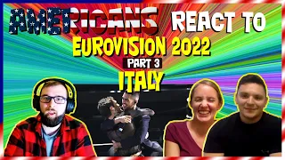 Americans react to Eurovision 2022 ITALY Mahmood & BLANCO - Brividi