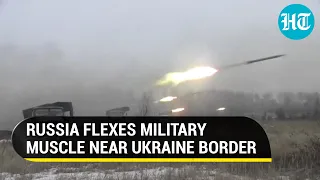 Watch: Russian troops hold military exercise near Ukraine border amid tensions with West