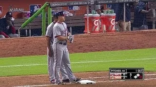 WSH@MIA: Moore grounds an RBI single up the middle