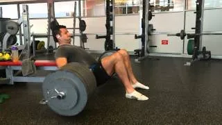 BJ Gaddour Hip Thrusts 635 lbs for 5 sets of 3 reps