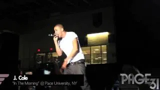 J. Cole In The Morning Live Performance @ Pace University NY