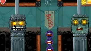 Red Ball 4 Caves Boss Vs Factory Boss with Blueberry Ball