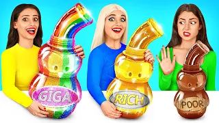 Desafio: Rico vs Pobre vs Giga Rico | Decoração de Bolos Caro VS Barato por Candy Show