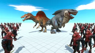 Dinosaur and Animal Alliance VS Kozarog - Animal Revolt Battle Simulator