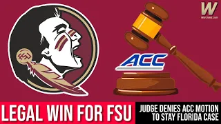 Legal WIN for FSU | Leon County judge denies ACC Motion to Stay trial | FSU Lawsuit | Warchant TV