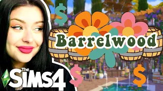 Building Barrelwood Park in BLOOMCREST 🌻 Each Lot Increases in BUDGET in The Sims 4