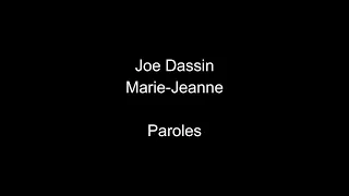 Joe Dassin-Marie-jeanne-paroles