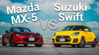 Mazda MX-5 vs Suzuki Swift Sport ¿cuál es el mejor deportivo accesible del mercado? | Autocosmos