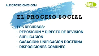 Los recursos en el proceso social