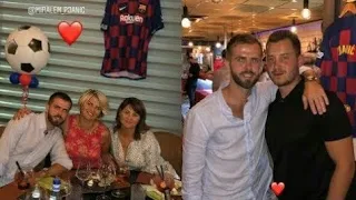 Miralem pjanić Celebrating His Transfer To Fc Barcelona