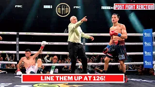 Brandon Figueroa Impressive Stoppage At New Weight Class  Post Fight Reaction! #TheWeighInBoxing