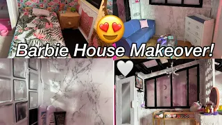 Barbie Dream House Complete Makeover!! *Realistic Miniature House Tour!*