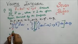 Volume Integral - Vector Calculus