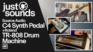 Just Sounds: Source Audio C4 Synth Pedal & Roland TR-808 Drum Machine