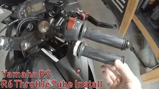 Yamaha R3 - R6 Throttle Tube Install