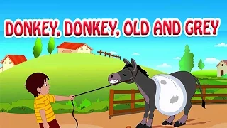 Donkey, Donkey, Old And Grey | Animated Nursery Rhyme in English