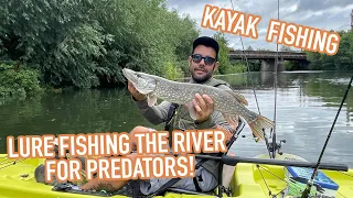 UK Lure Fishing from Kayak & Riverbank. Pike on Pike Violence!