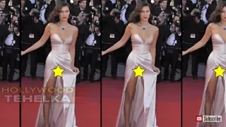 Bella Hadid's MAJOR Wardrobe  Malfunction At The Cannes Red Carpet