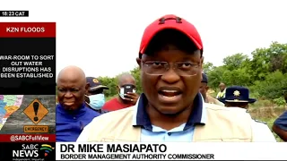 Home Affairs Minister, Dr Aaron Motsoaledi on oversight visit to the Beitbridge Border Post