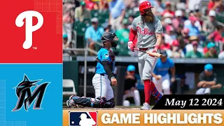 Philadelphia Phillies Vs. Miami Marlins GAME HIGHLIGHTS May 12, 2024 | 2024 MLB Season