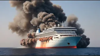 Tragedy Tonight! Russia's largest cruise ship carrying 14 high-ranking officers sank in the Black Se