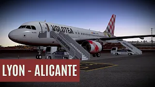 X-Plane 11 Live | A319 Volotea Airlines | Lyon [LFLL] - Alicante [LEAL] | Online Stream HD